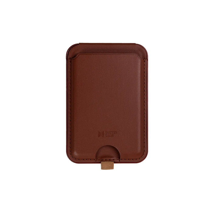 BUTTERCASE Magnetic Card Wallet with Stand, Saddle Brown